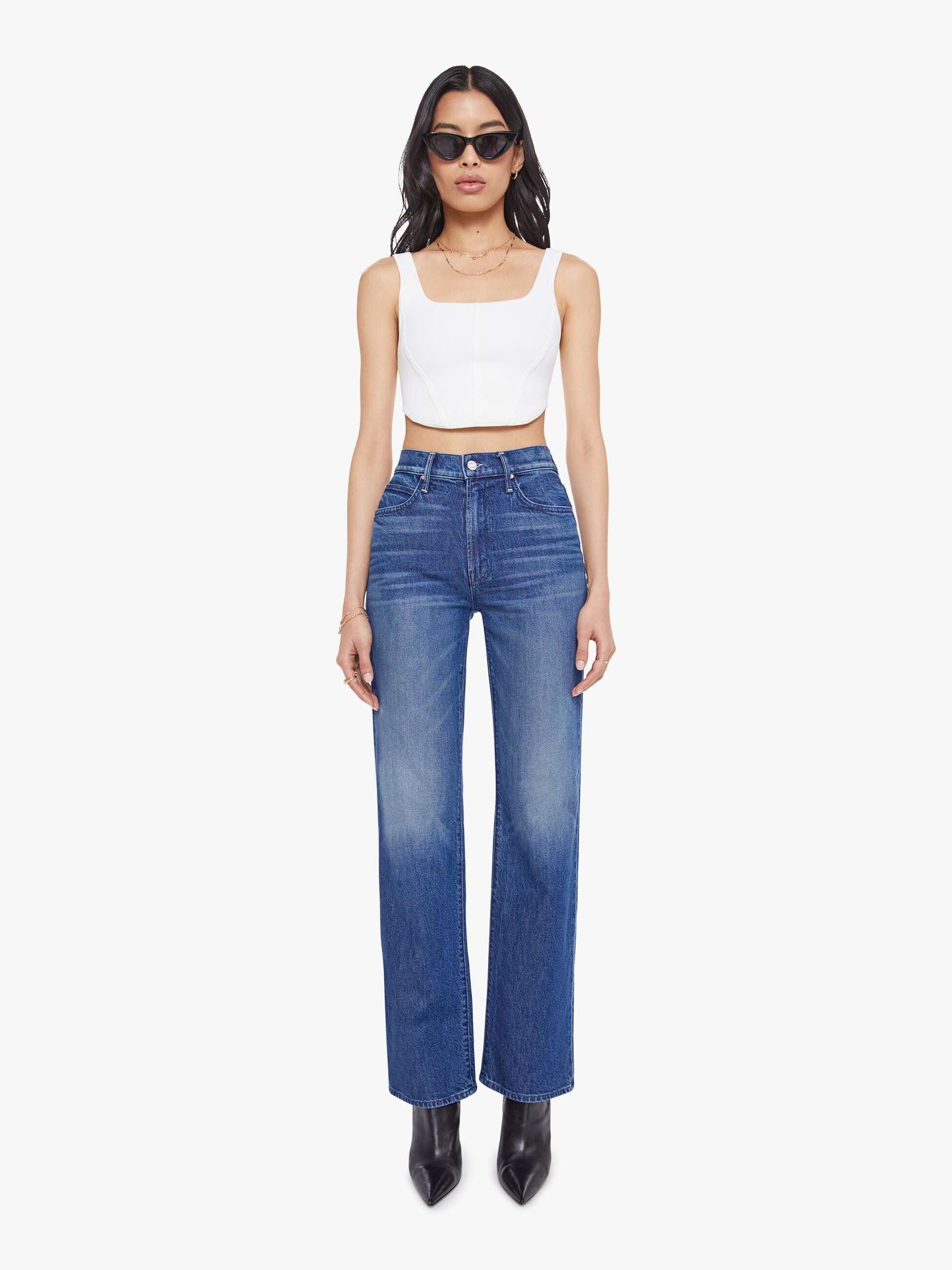 Mother Denim La Prestic Ouiston Liquette Top ROSE MIX
