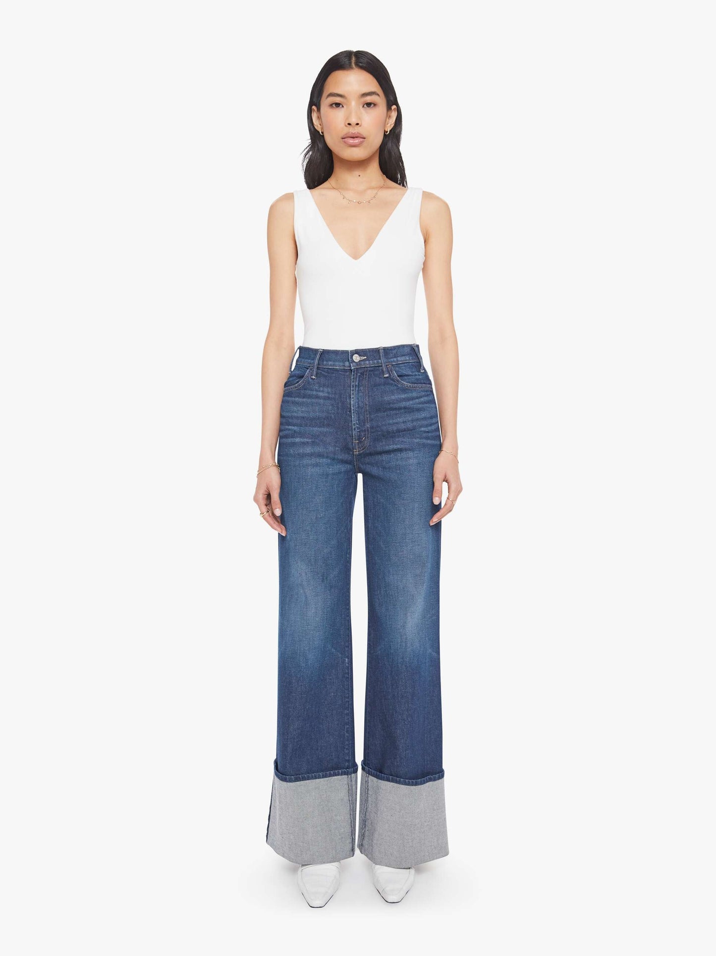 Mother Denim MadeWorn Blondie Tee White (Natural)