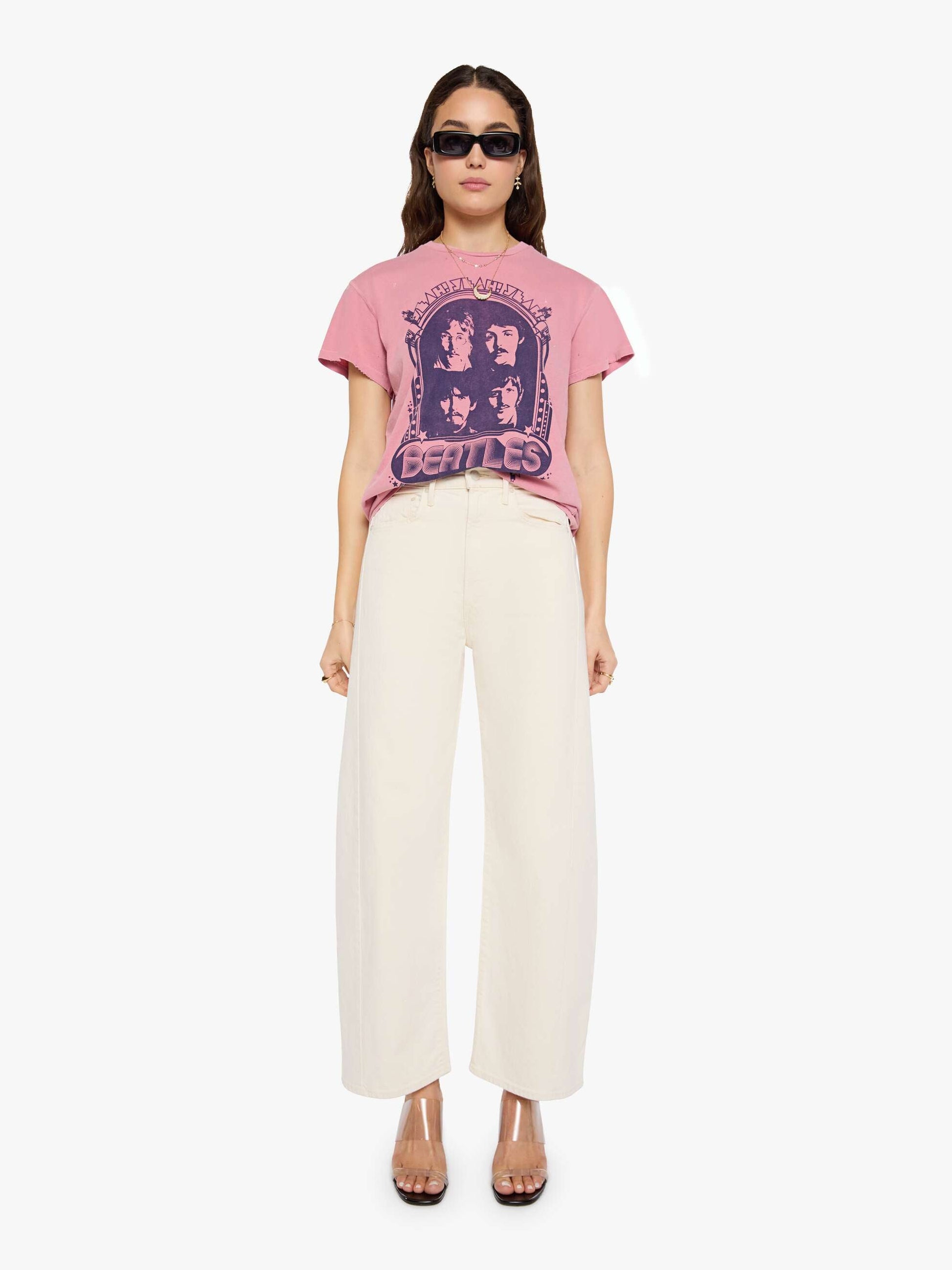 Mother Denim MadeWorn The Beatles Tee PETAL