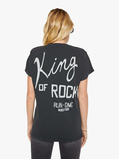 Mother Denim MadeWorn Run DMC Tee Black (Charcoal)