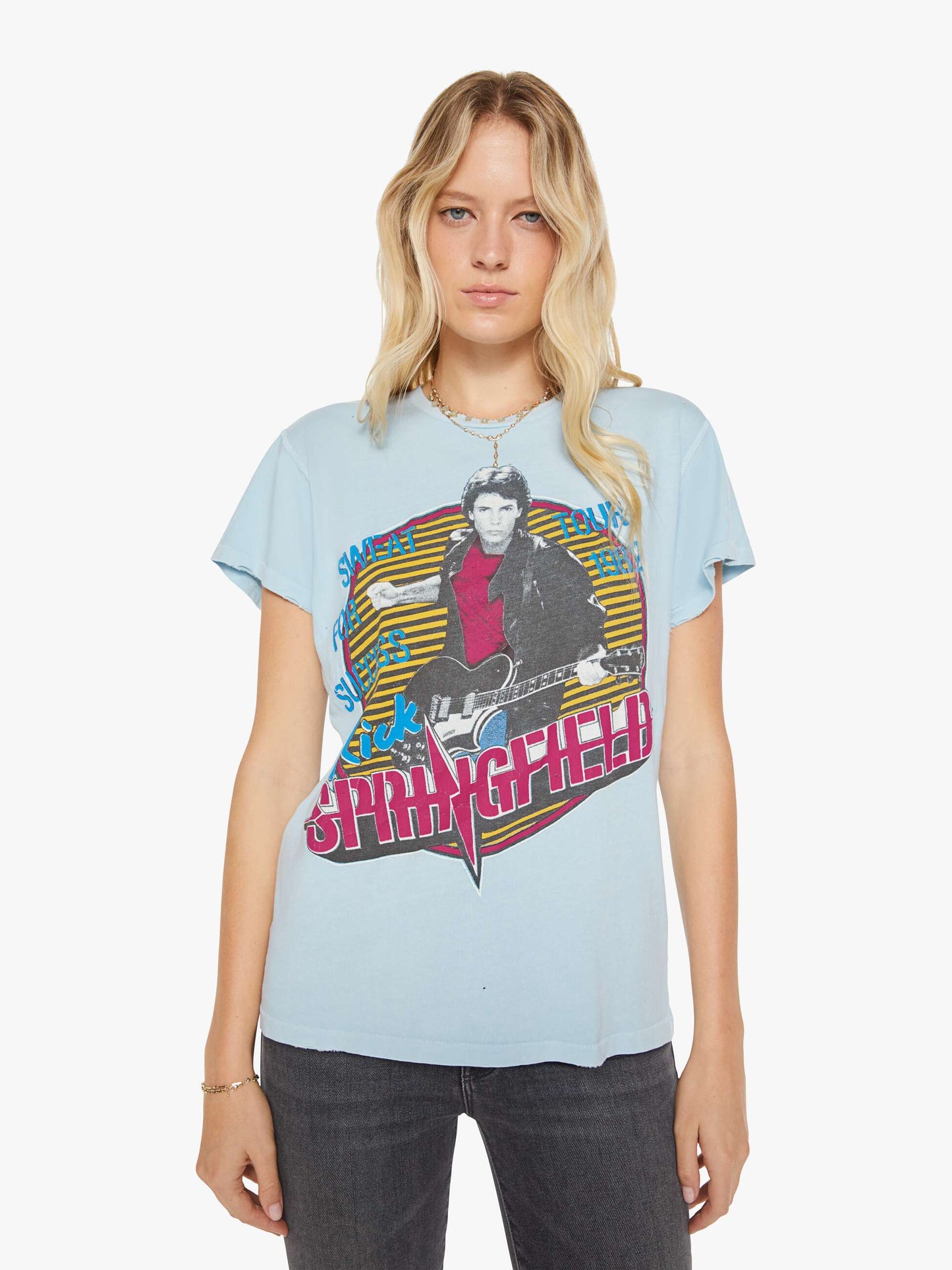 Mother Denim MadeWorn Rick Springfield Tee HAZE