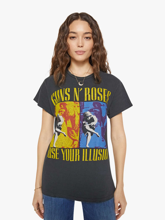 Mother Denim MadeWorn Guns N Roses Tee Black (Charcoal)