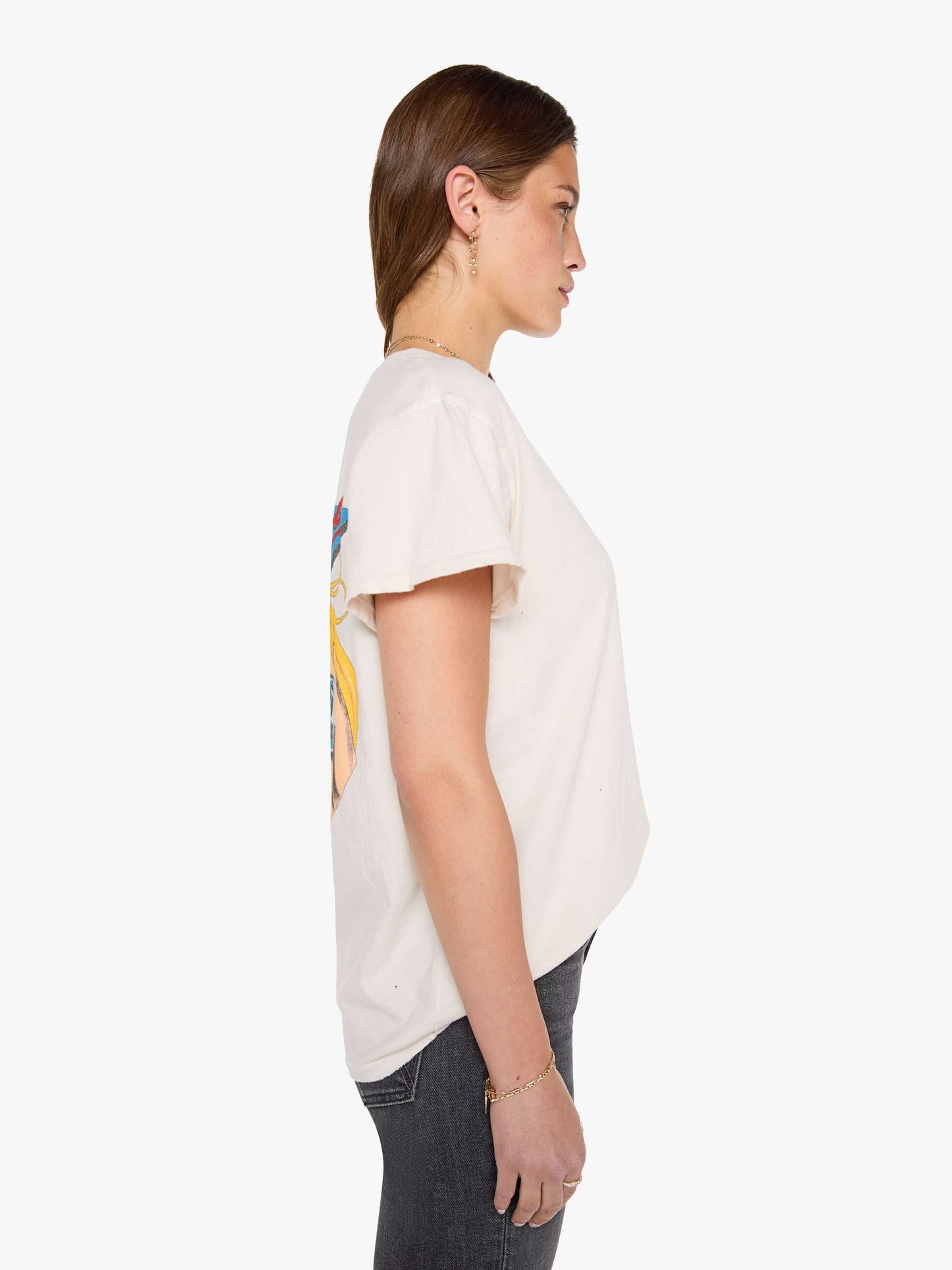 Mother Denim MadeWorn The Beach Boys Tees White (Natural)
