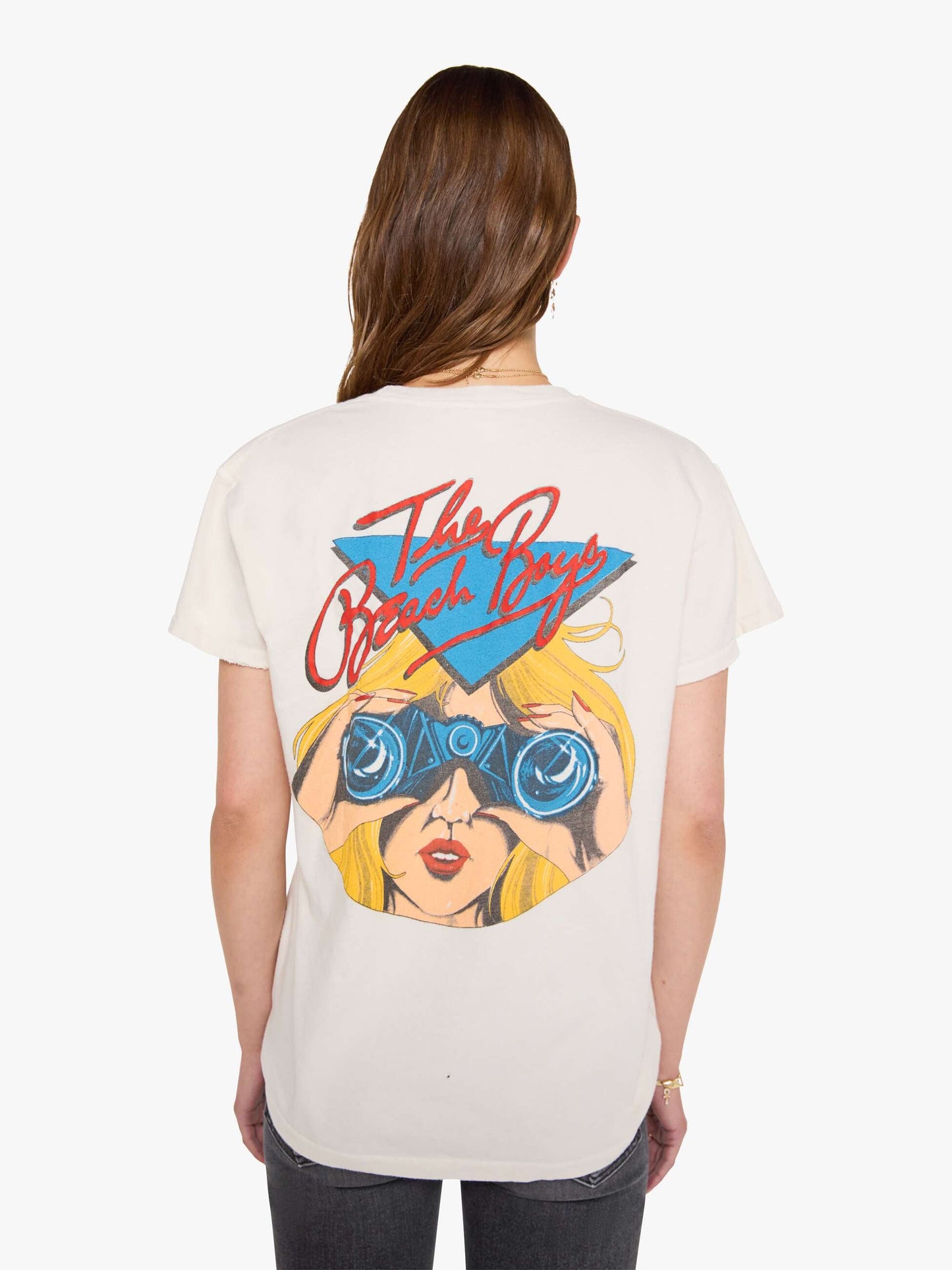 Mother Denim MadeWorn The Beach Boys Tees White (Natural)