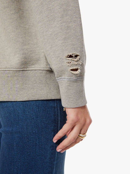 Mother Denim MadeWorn Rolling Stones Destroyed Sweatshirt Grey (Open)