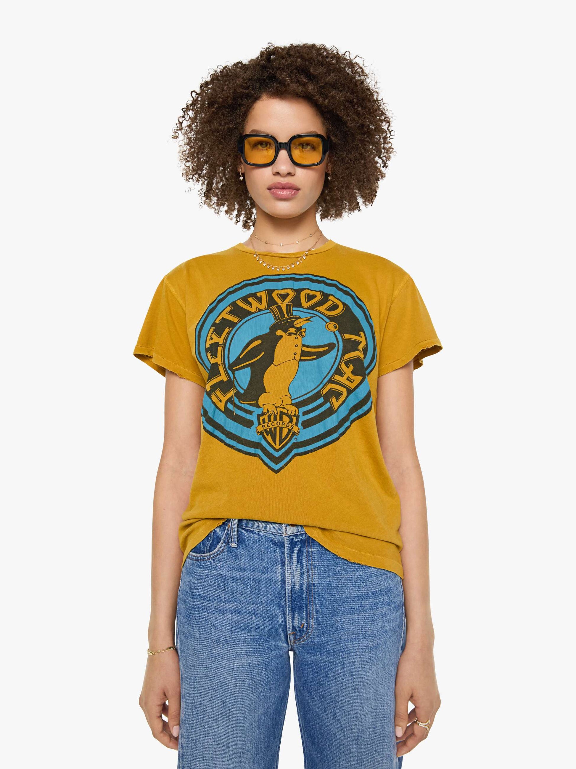 Mother Denim MadeWorn Fleetwood Mac Tee MUSTARD