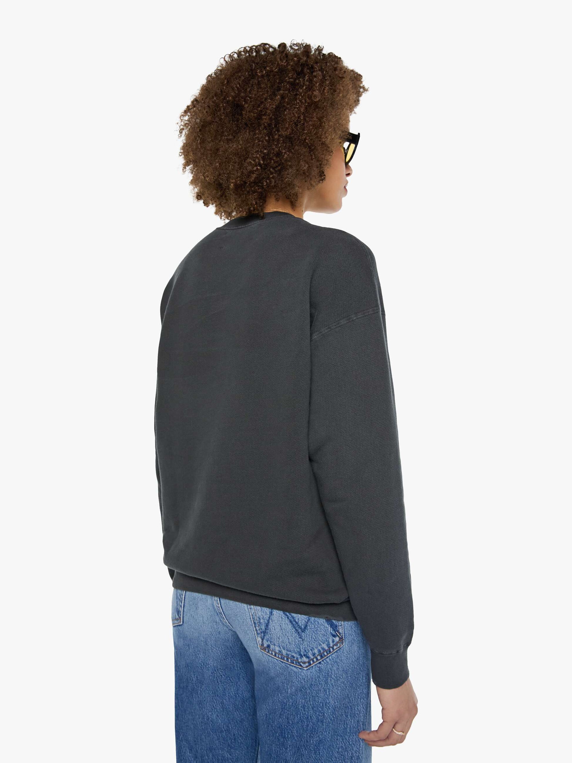 Mother Denim MadeWorn Ramones Sweatshirt Black (Charcoal)