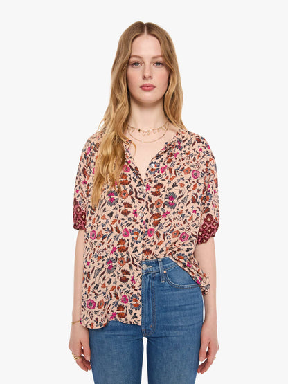 Mother Denim Natalie Martin Violet Top WILDFLOWER SPICE