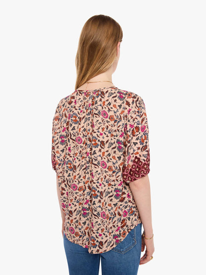 Mother Denim Natalie Martin Violet Top WILDFLOWER SPICE