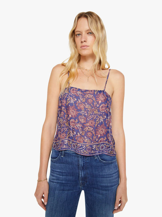 Mother Denim Natalie Martin Fern Cami ARTICHOKE MARINER