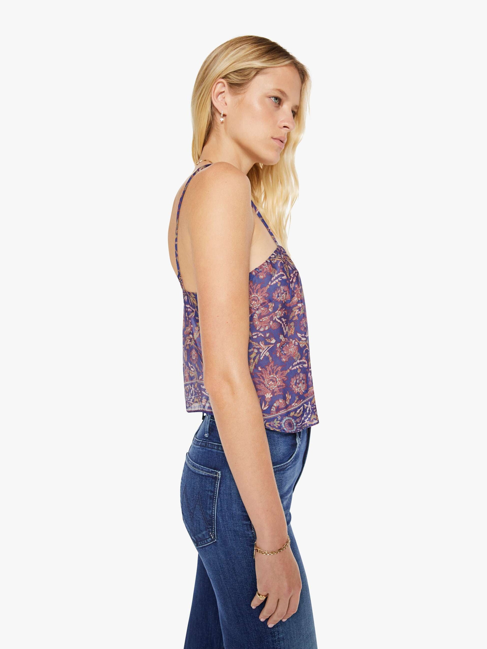 Mother Denim Natalie Martin Fern Cami ARTICHOKE MARINER