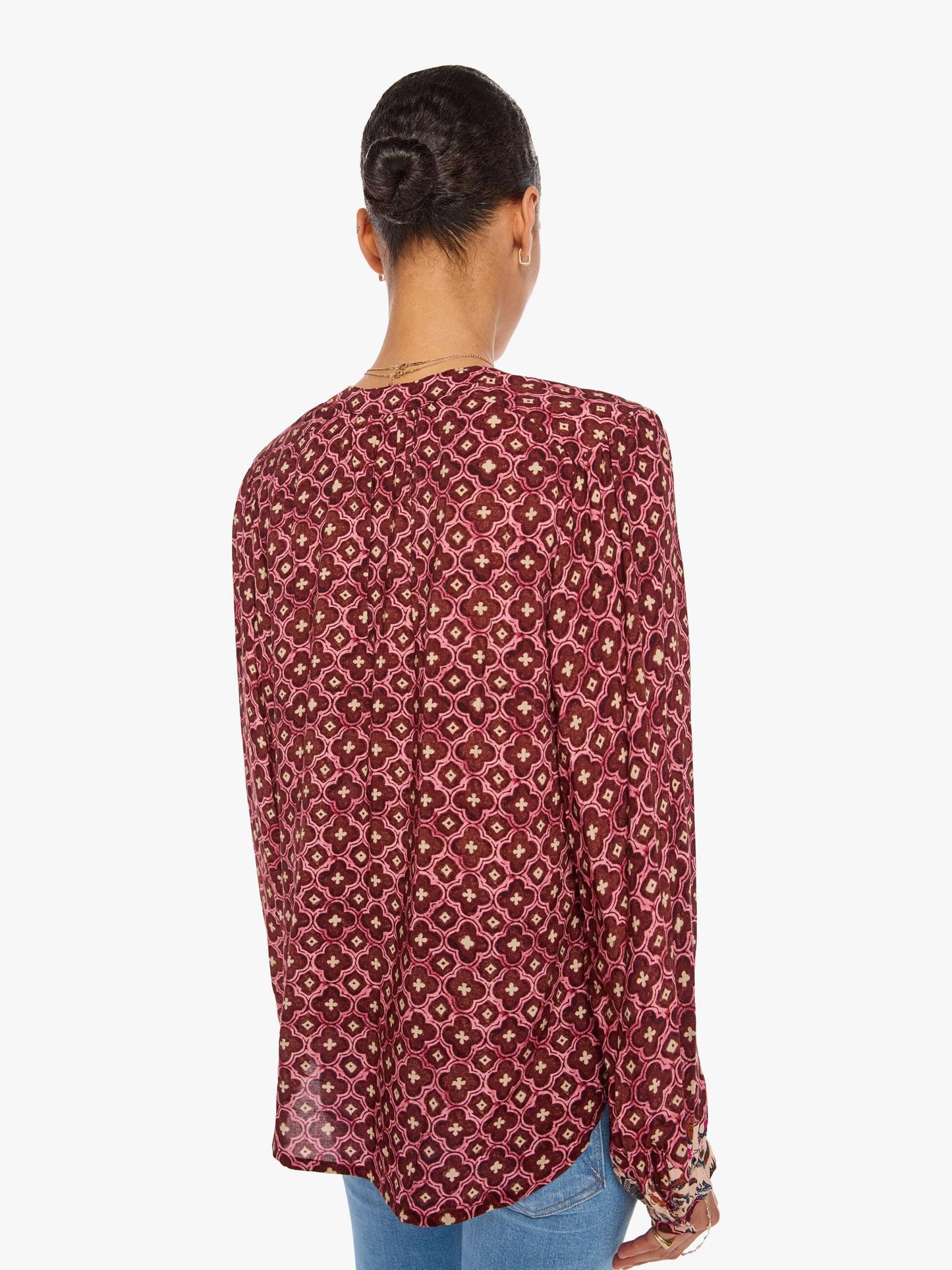 Mother Denim Natalie Martin Tolan Shirt MOSAIC SPICE