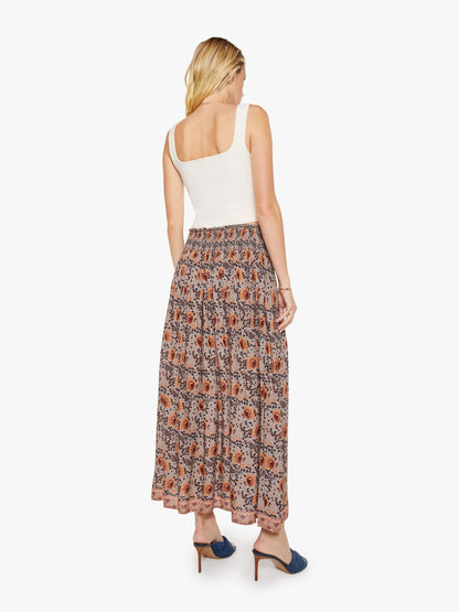 Mother Denim Natalie Martin Bella Skirt VINTAGE FLOWERS SLATE