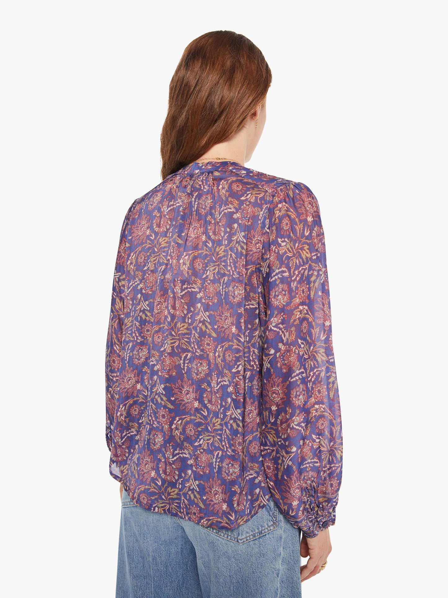 Mother Denim Natalie Martin Tolan Shirt ARTICHOKE MARINER