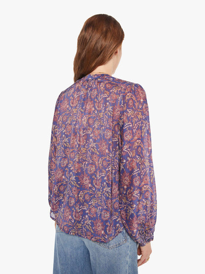 Mother Denim Natalie Martin Tolan Shirt ARTICHOKE MARINER