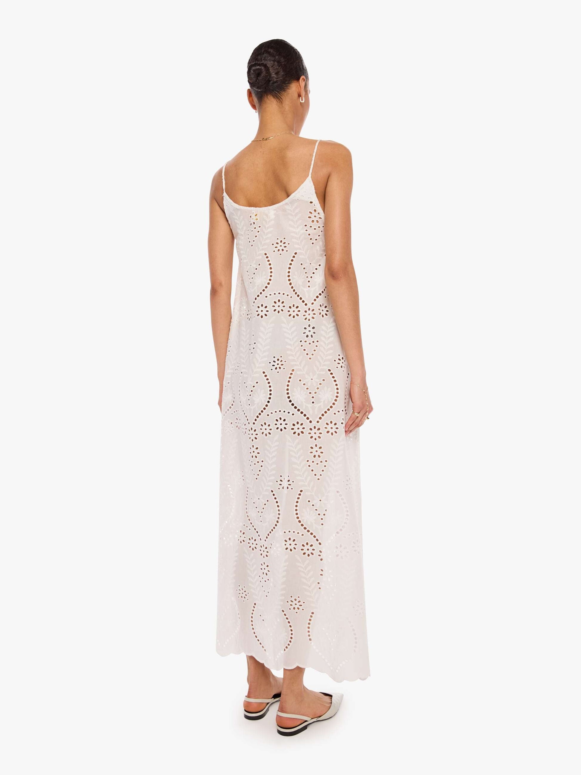 Mother Denim Natalie Martin Heather Maxi ATHENA EMBROIDERY SALT