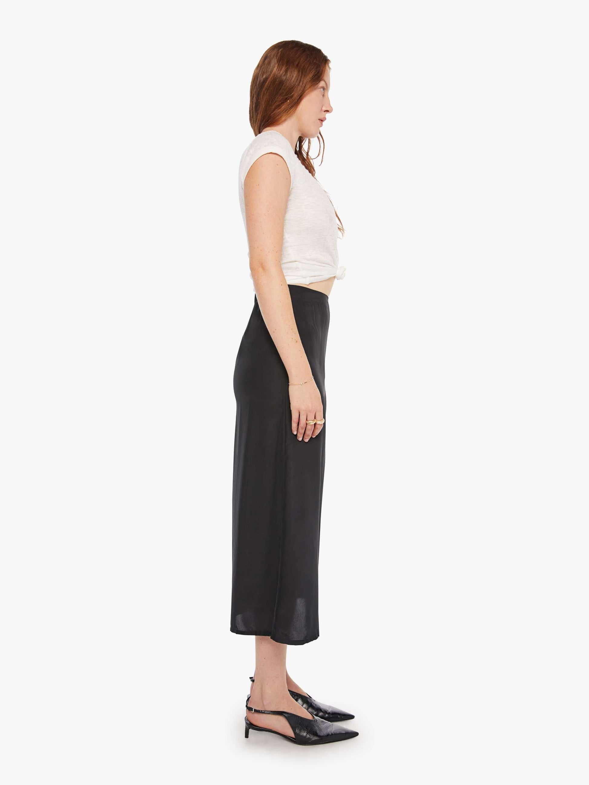 Mother Denim Natalie Martin Anita Skirt Black