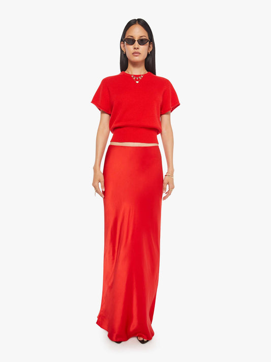 Mother Denim SABLYN Grace Skirt SCARLET
