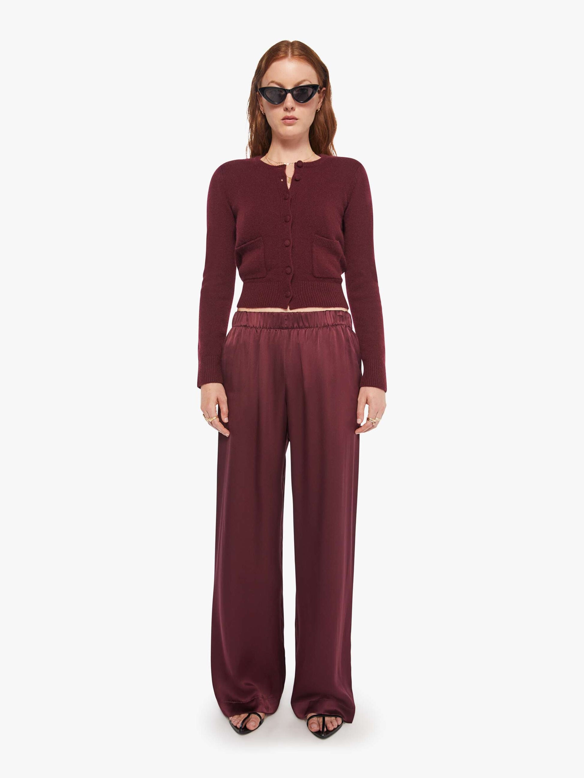 Mother Denim SABLYN Brynn Pant BORDEAUX