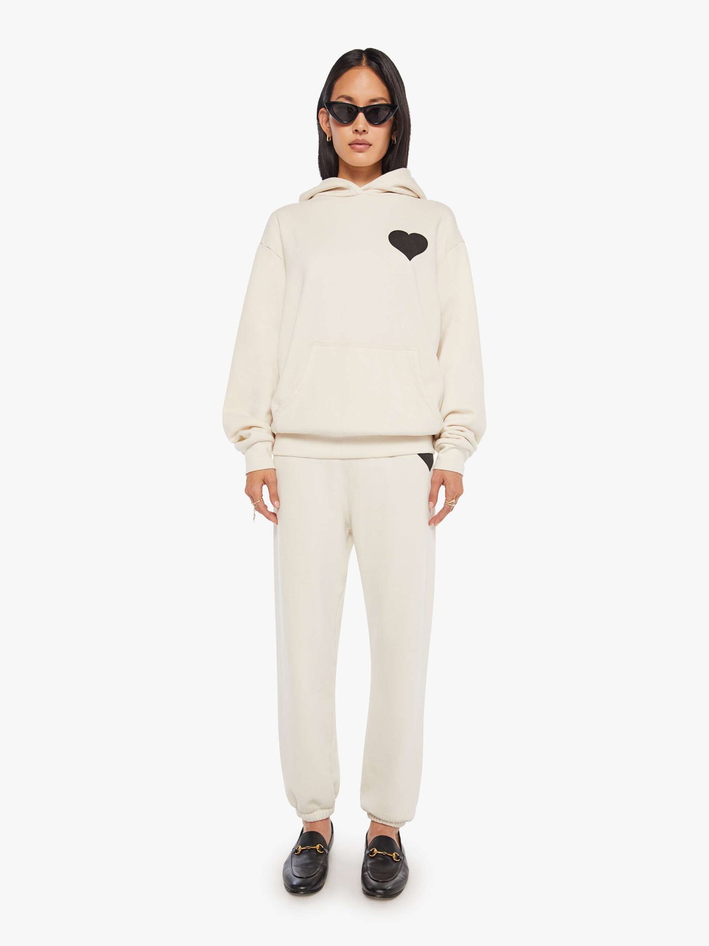 Mother Denim SPRWMN Heart Sweatpant Natural
