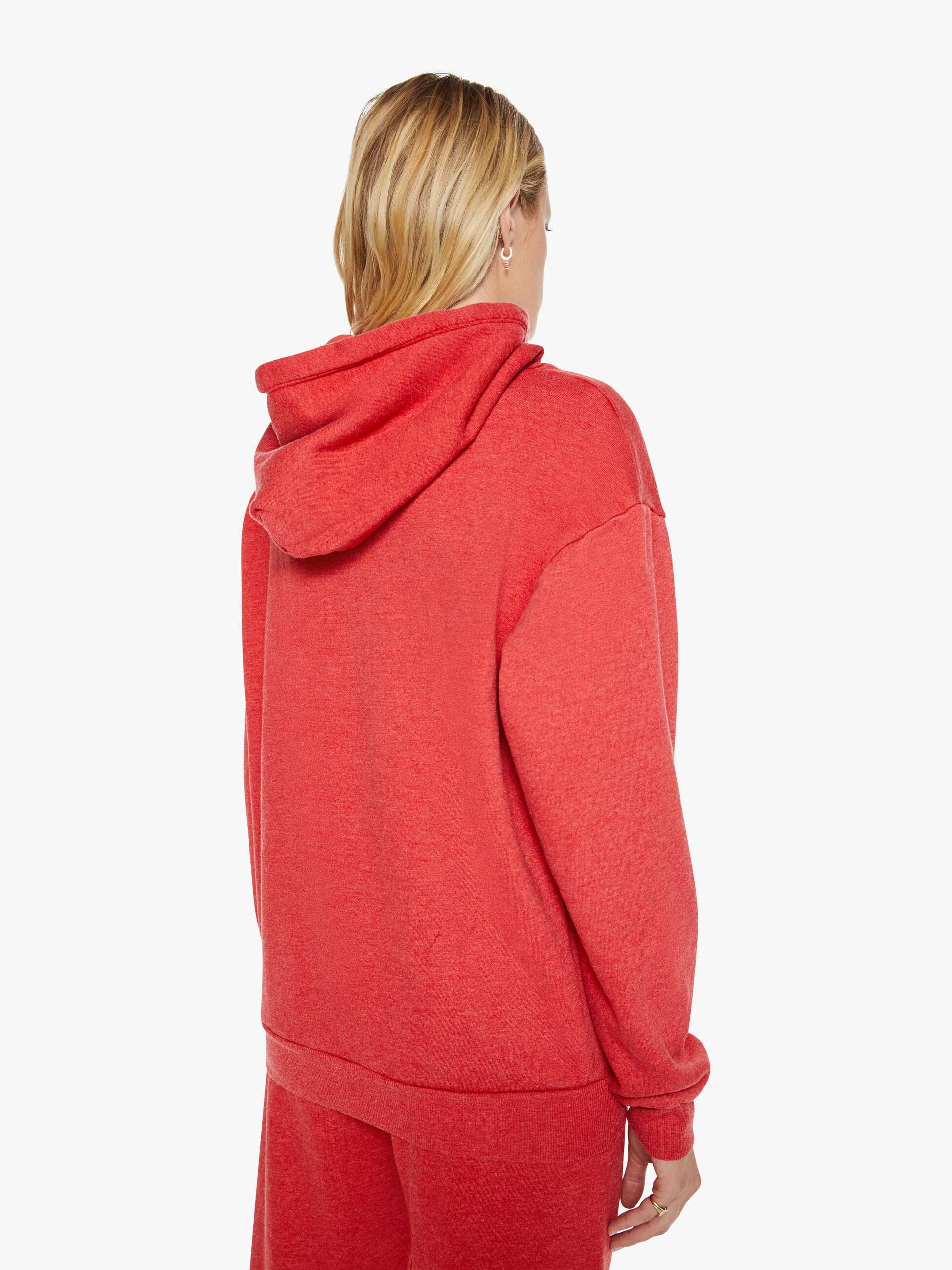 Mother Denim SPRWMN Heart Hoodie Red