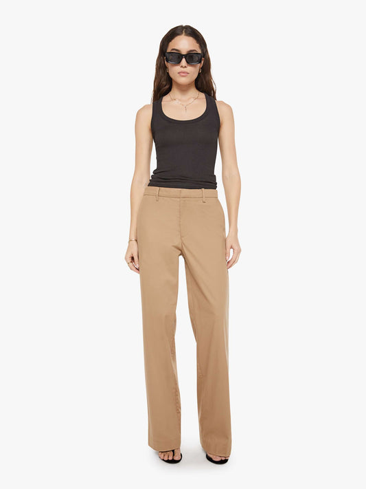 Mother Denim SPRWMN Straight Leg Trousers White (Open)