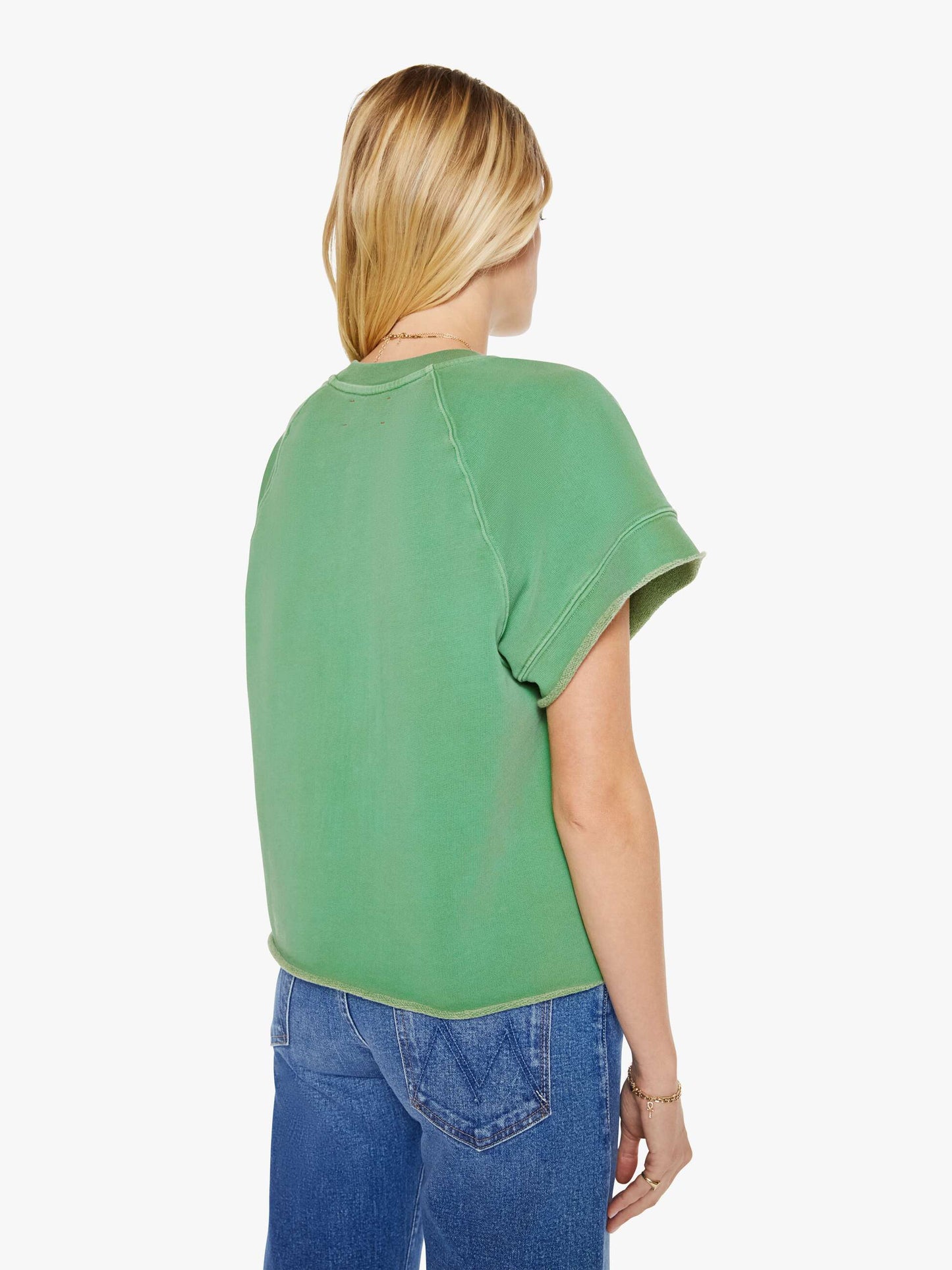 Mother Denim XiRENA Callie Sweatshirt ALOE GREEN