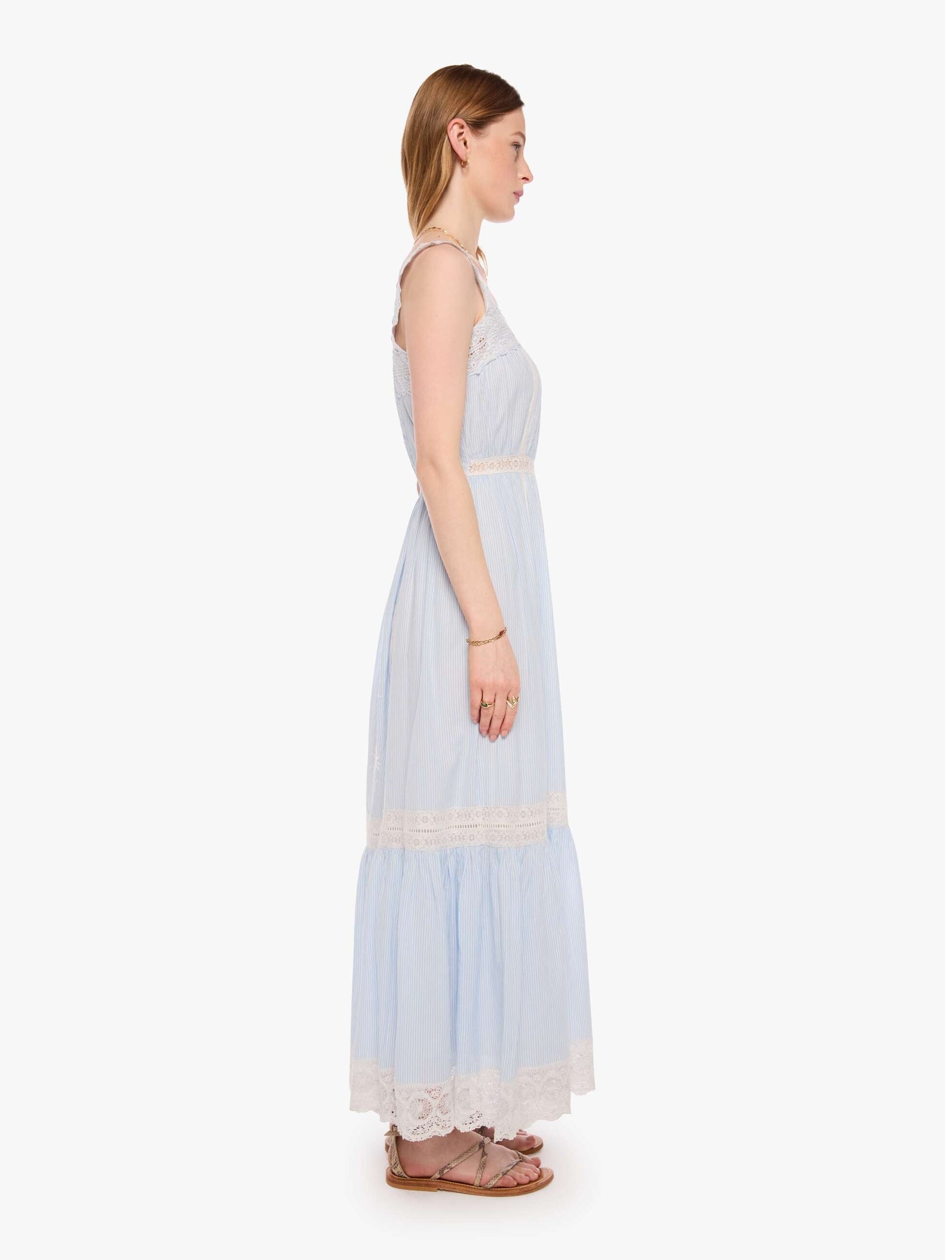 Mother Denim XiRENA Anita Dress BLUE WHITE STRIPE
