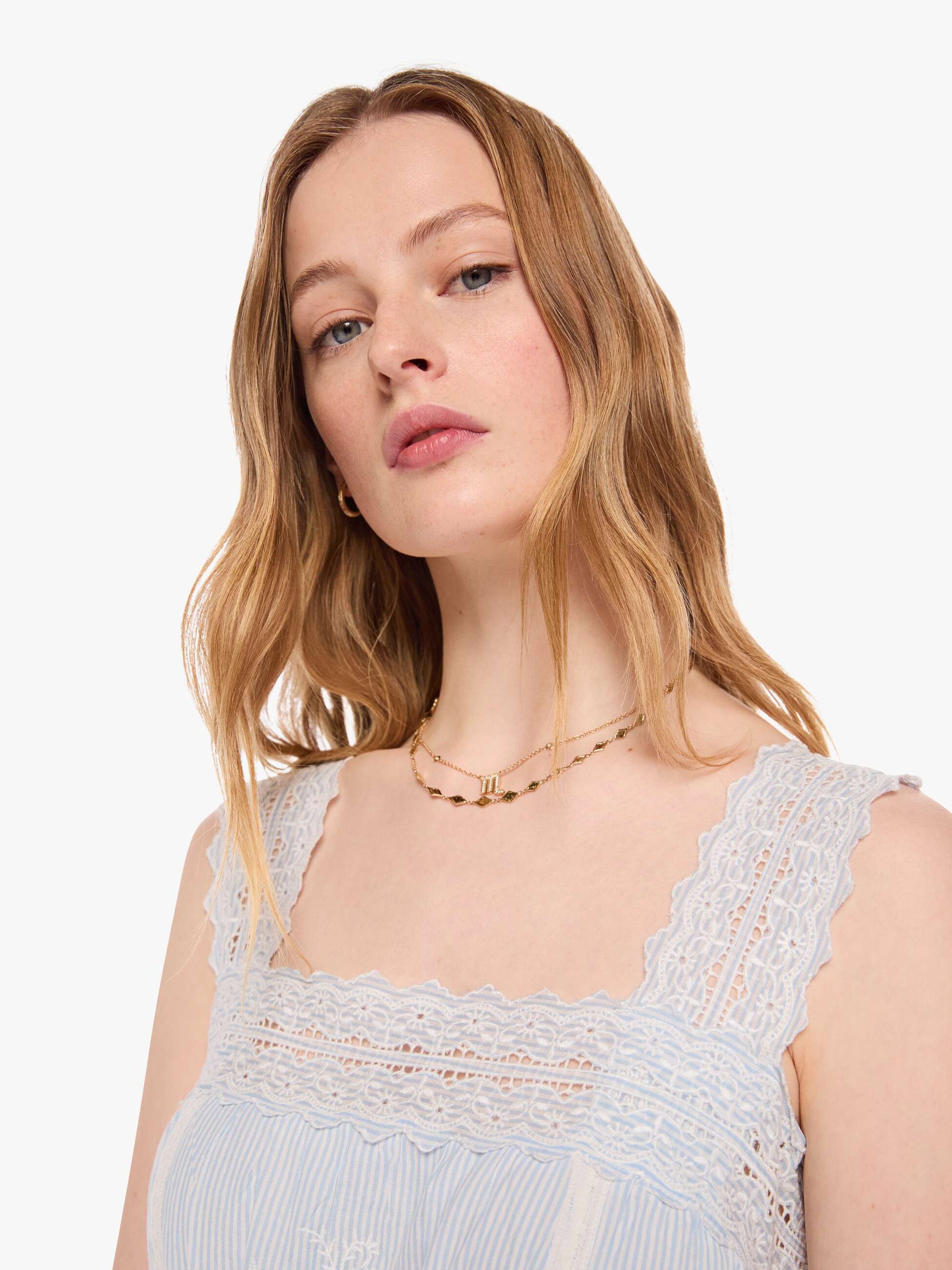 Mother Denim XiRENA Anita Dress BLUE WHITE STRIPE