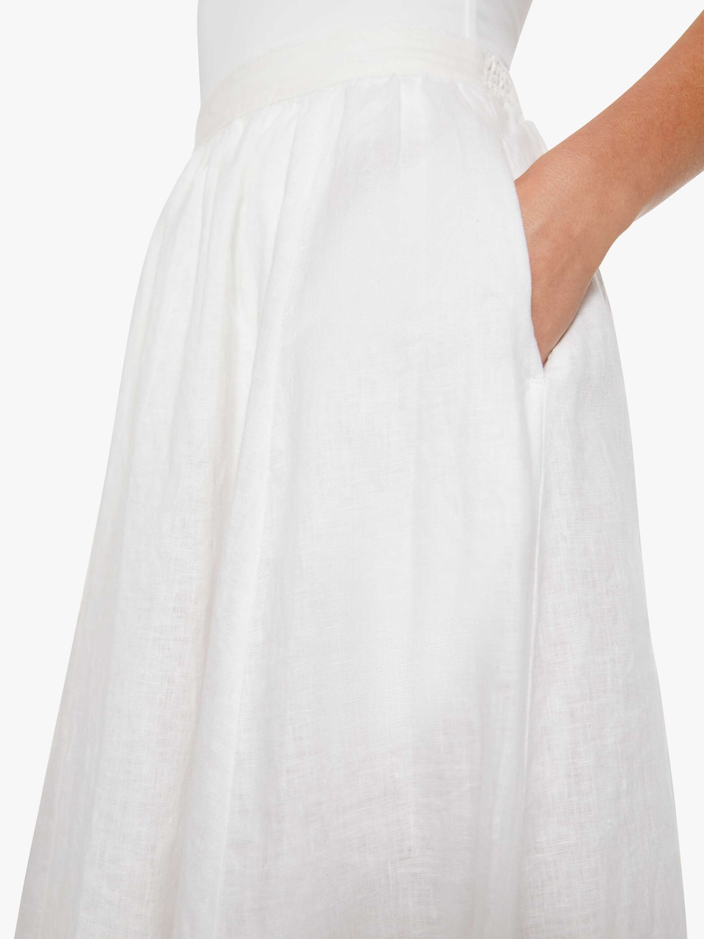 Mother Denim XiRENA Lucille Skirt White
