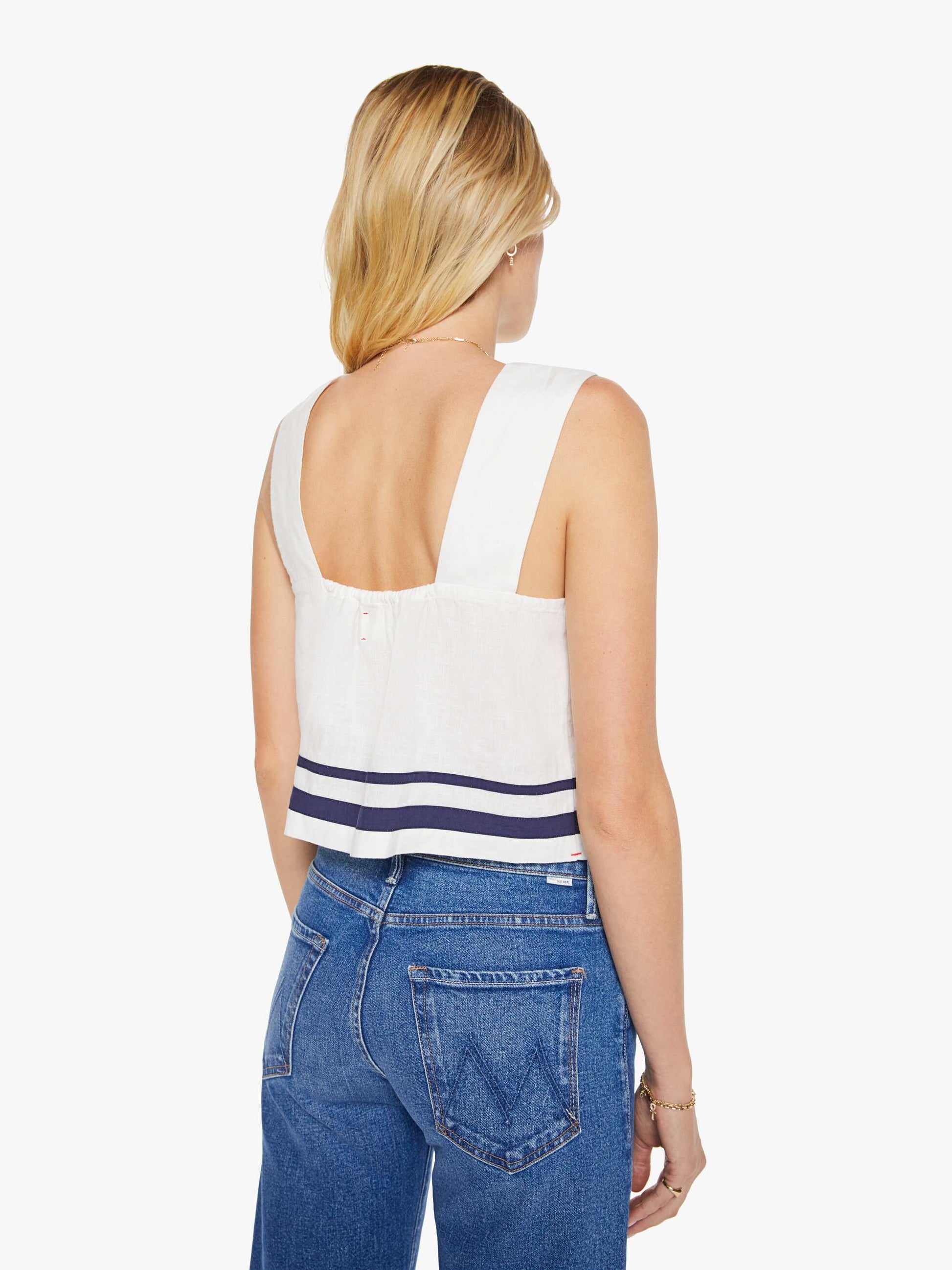 Mother Denim XiRENA Leni Top White