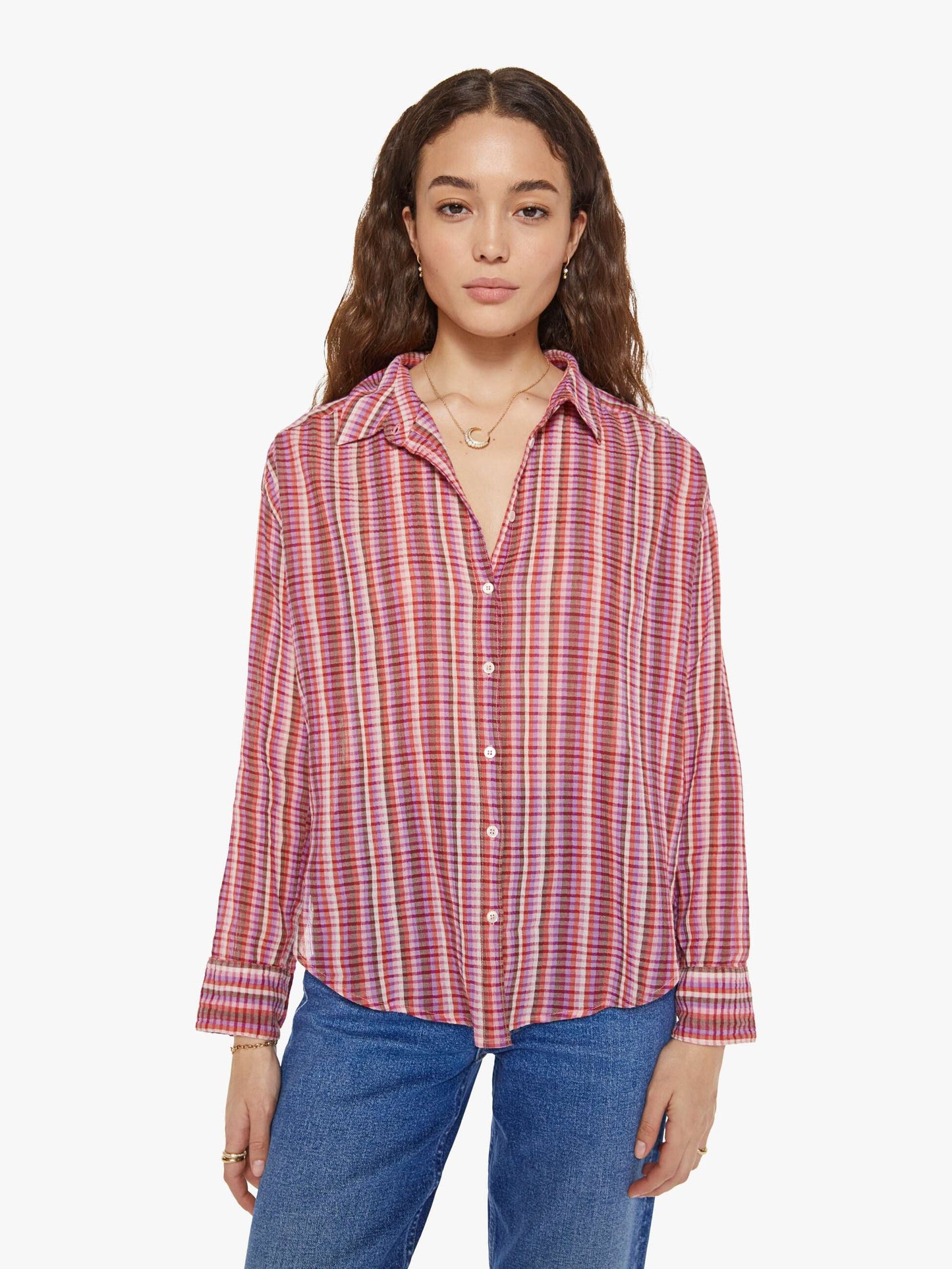 Mother Denim XiRENA Jace Shirt RUBY QUARTZ