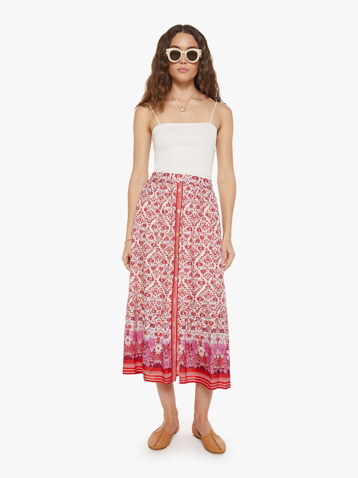 Mother Denim XiRENA Taryn Skirt CRUSHBERRY