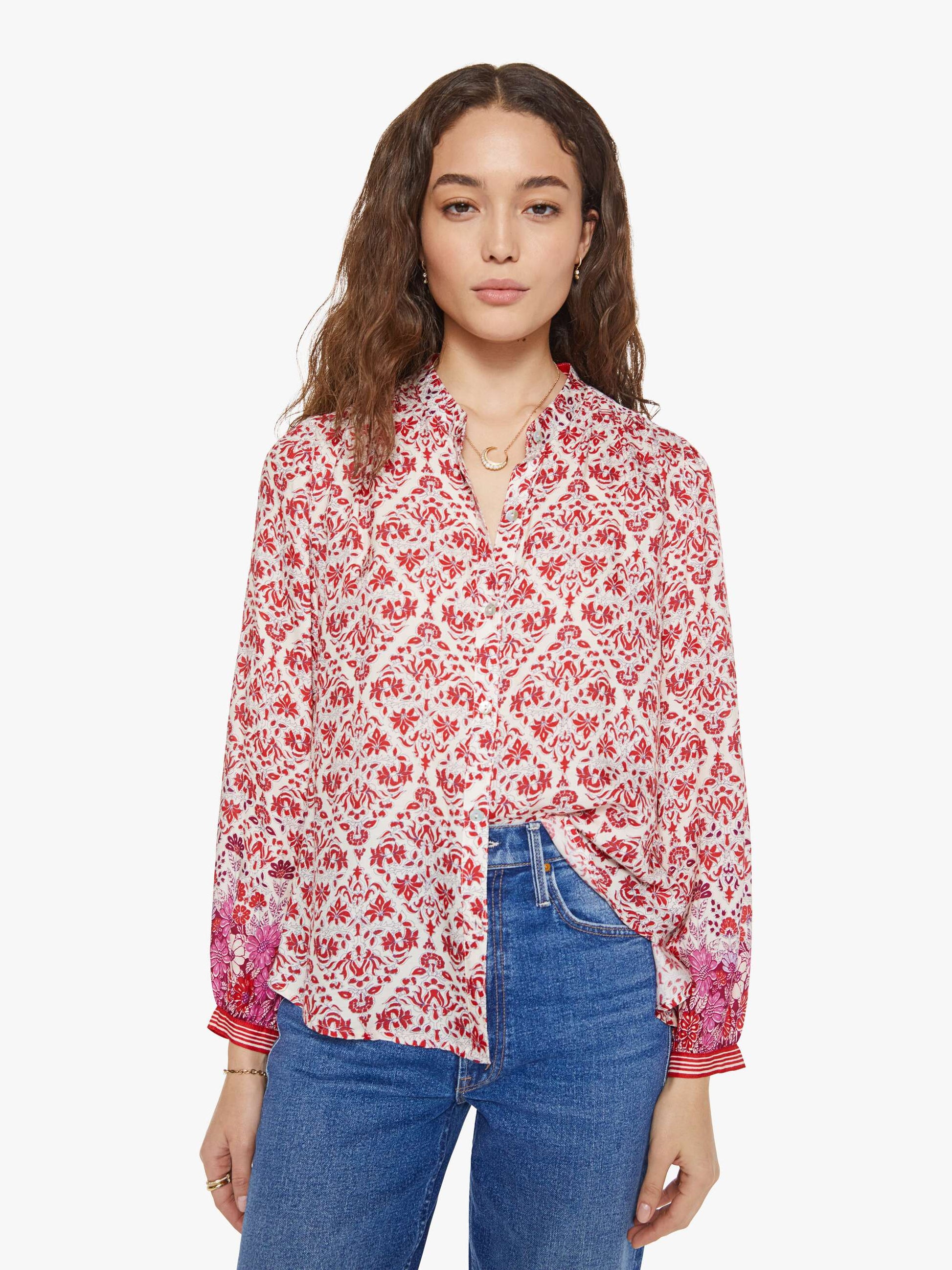 Mother Denim XiRENA Faye Shirt CRUSHBERRY