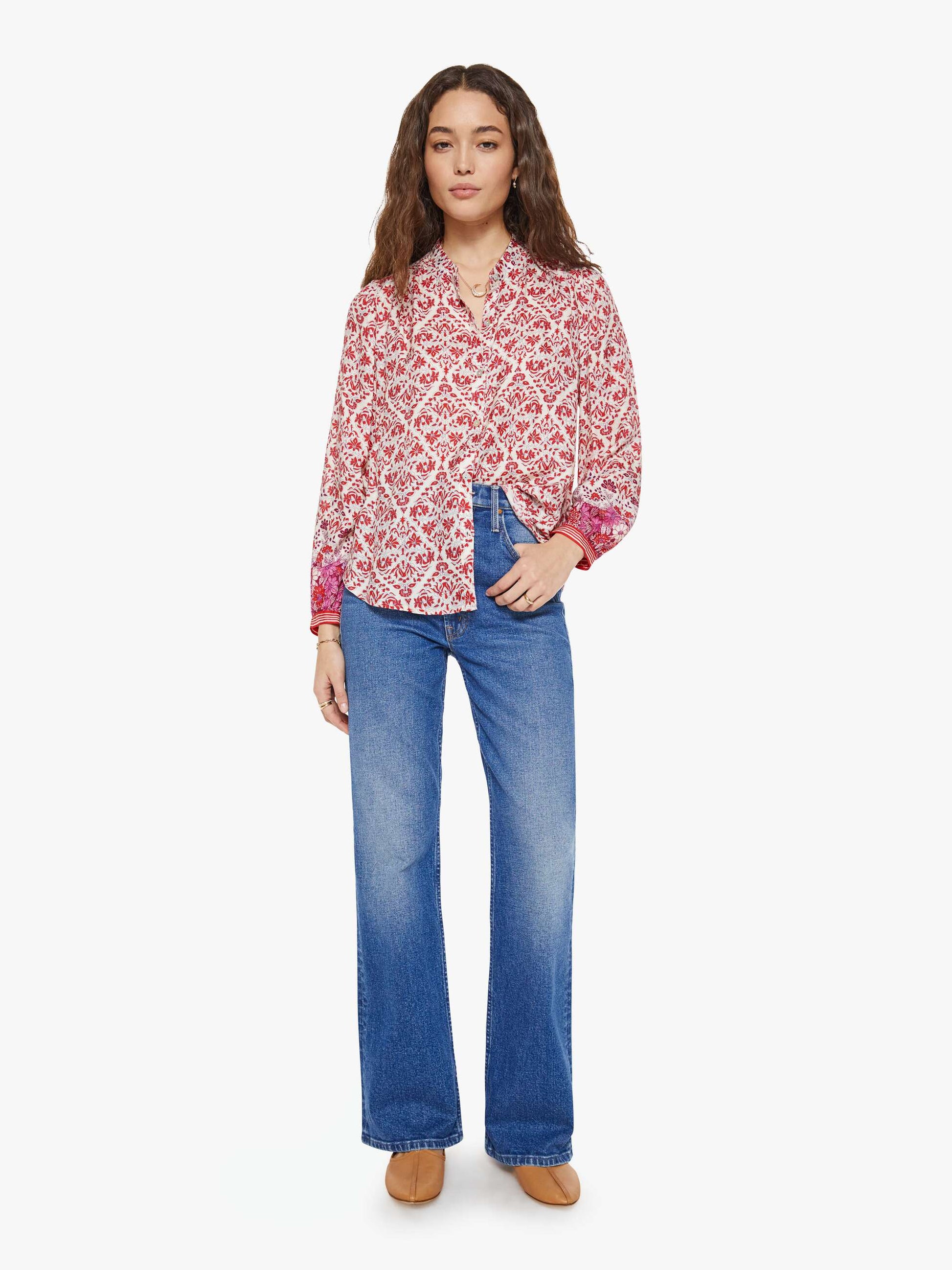Mother Denim XiRENA Faye Shirt CRUSHBERRY
