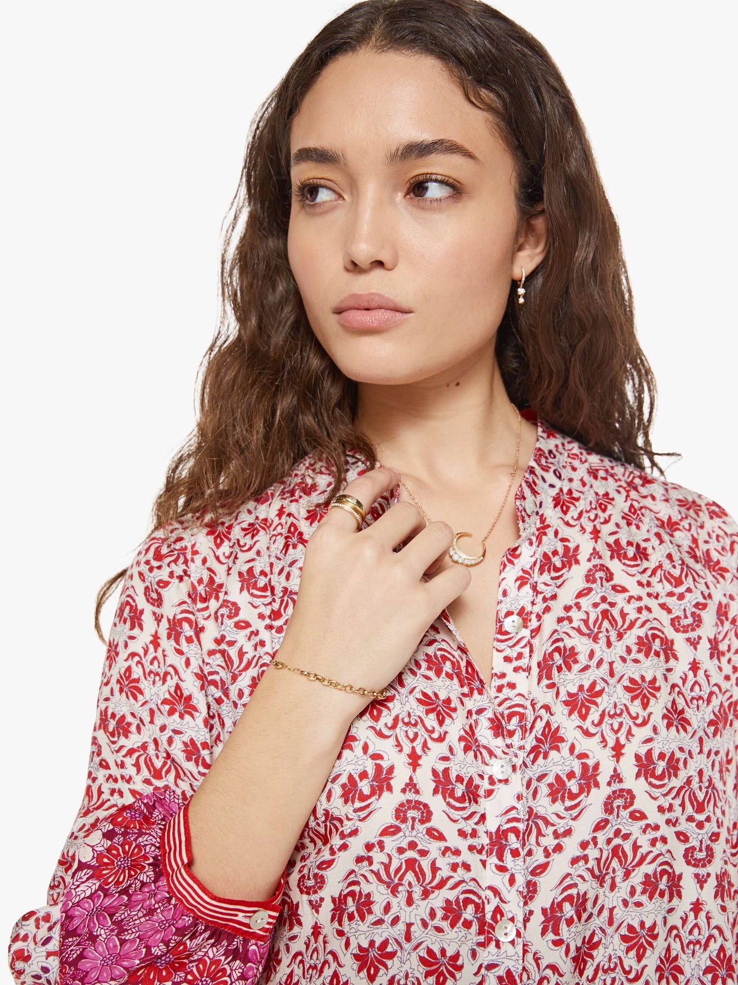 Mother Denim XiRENA Faye Shirt CRUSHBERRY