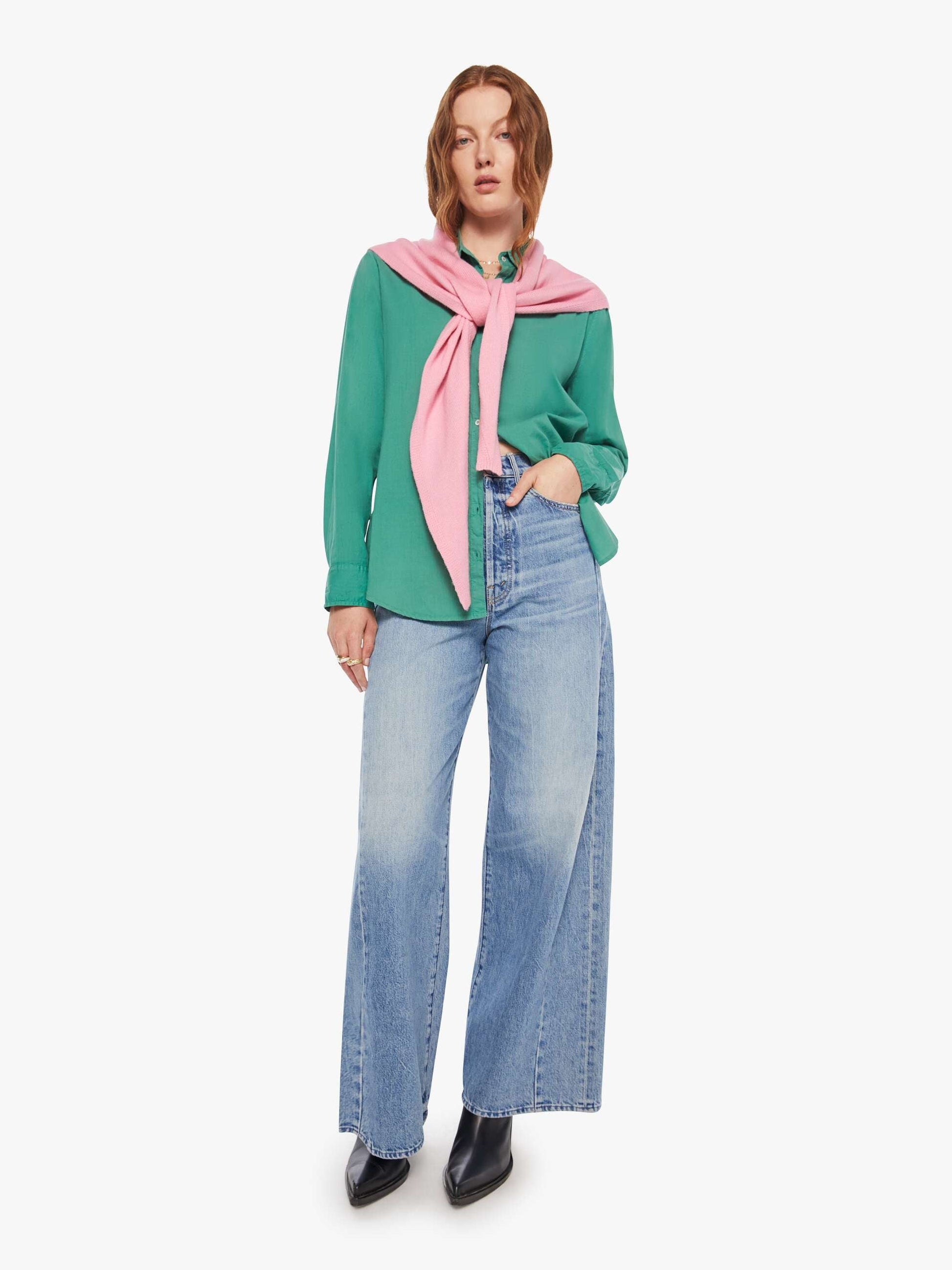 Mother Denim XI-LE PETIT SCARF GUMBALL Pink