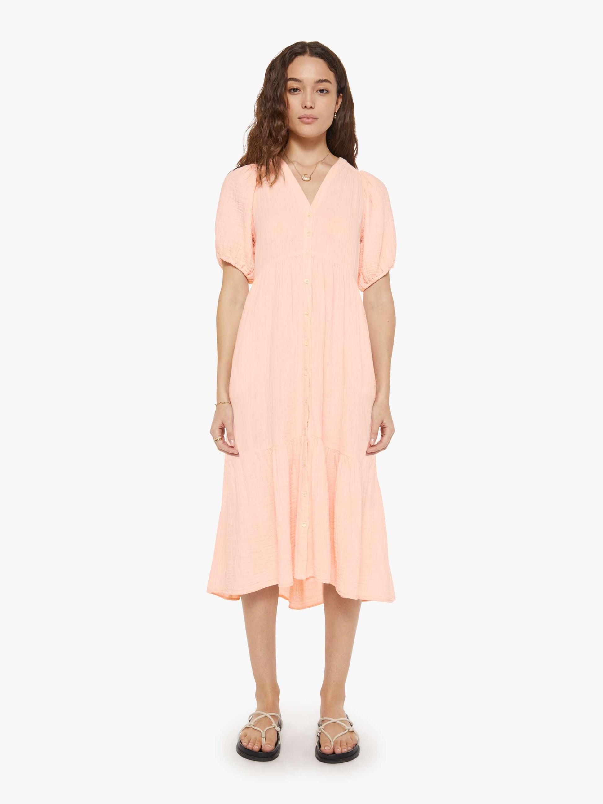 Mother Denim XiRENA Lennox Dress PINK DAWN