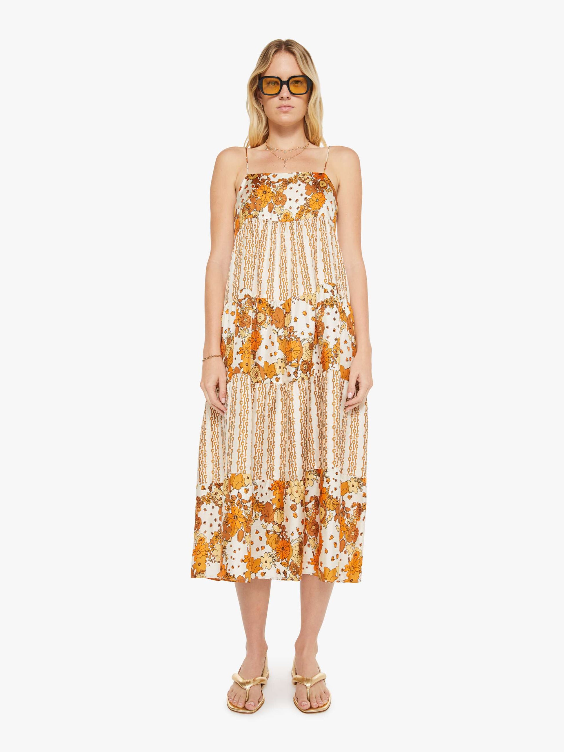 Mother Denim La Prestic Ouiston Fidji Dress FLOWER POWER