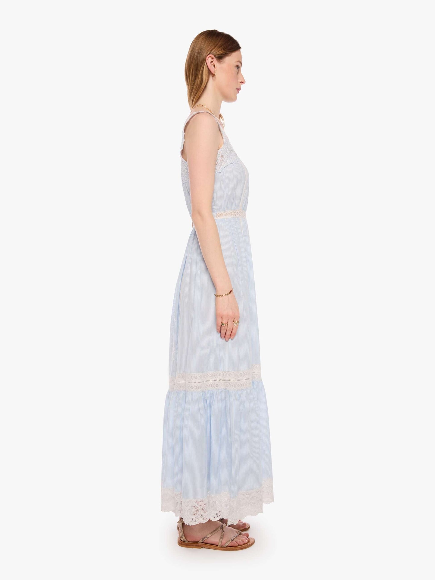 Mother Denim XiRENA Anita Dress BLUE WHITE STRIPE