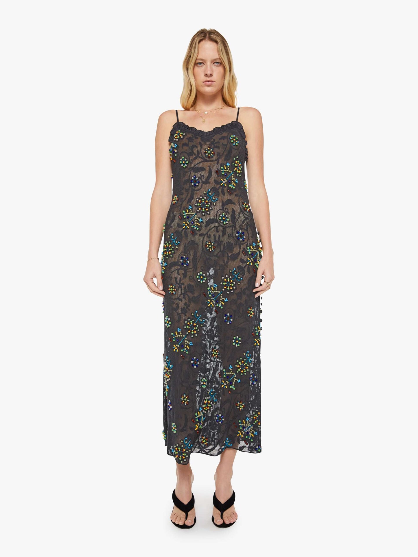 Mother Denim Alix of Bohemia Athens Dress ONYX SPRIG