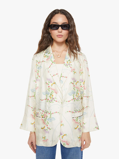 Mother Denim La Prestic Ouiston Elichou Blazer BRODERIE ECRU