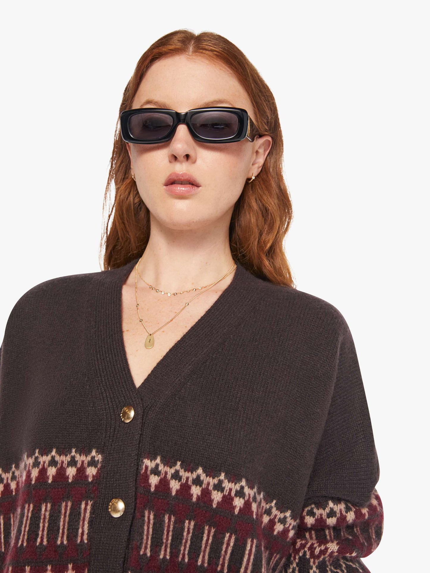 Mother Denim SABLYN Elliot B Cardigan OAK TREE MULTI