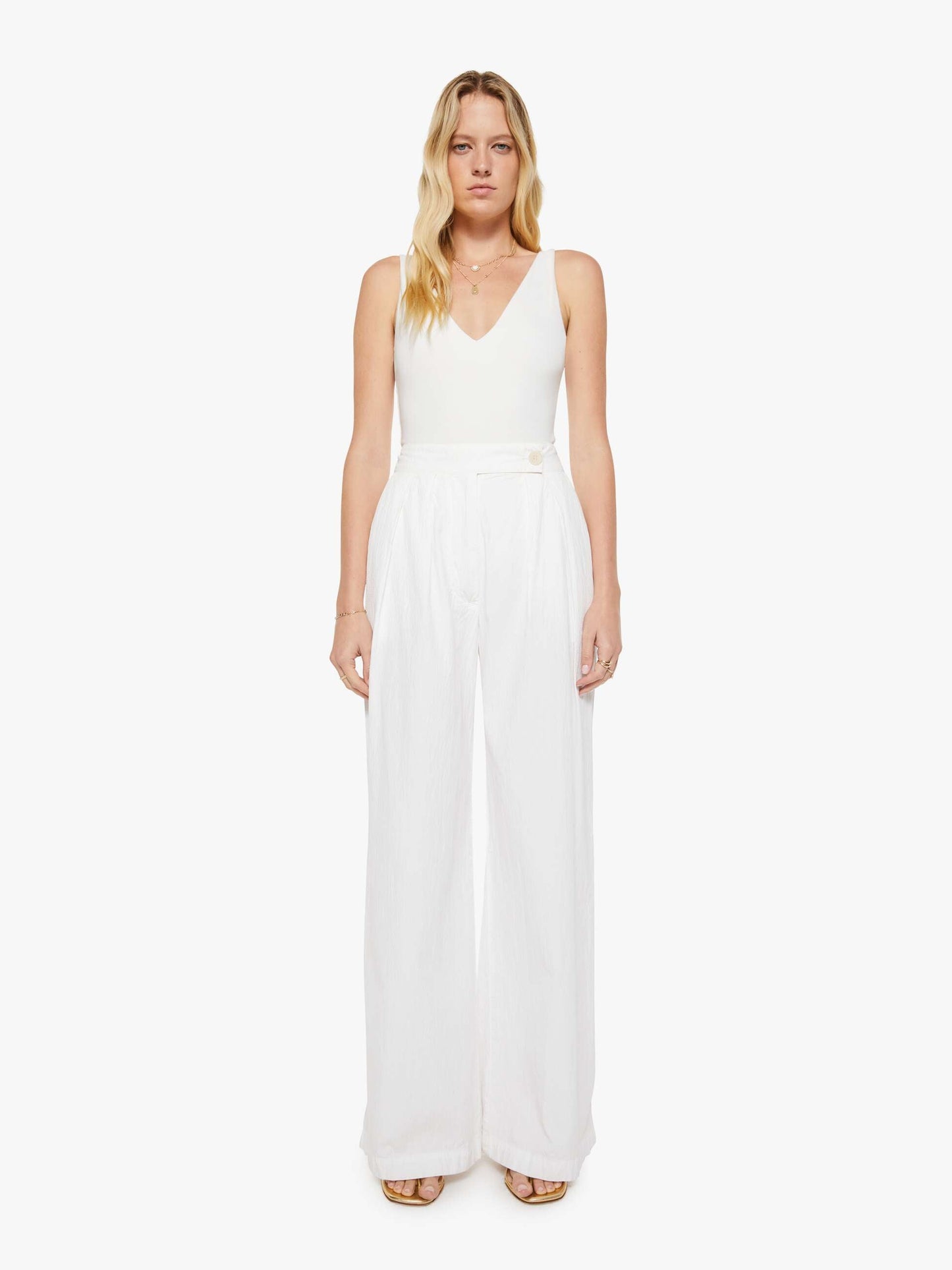 Mother Denim SABLYN Brooke B Trouser WHITE