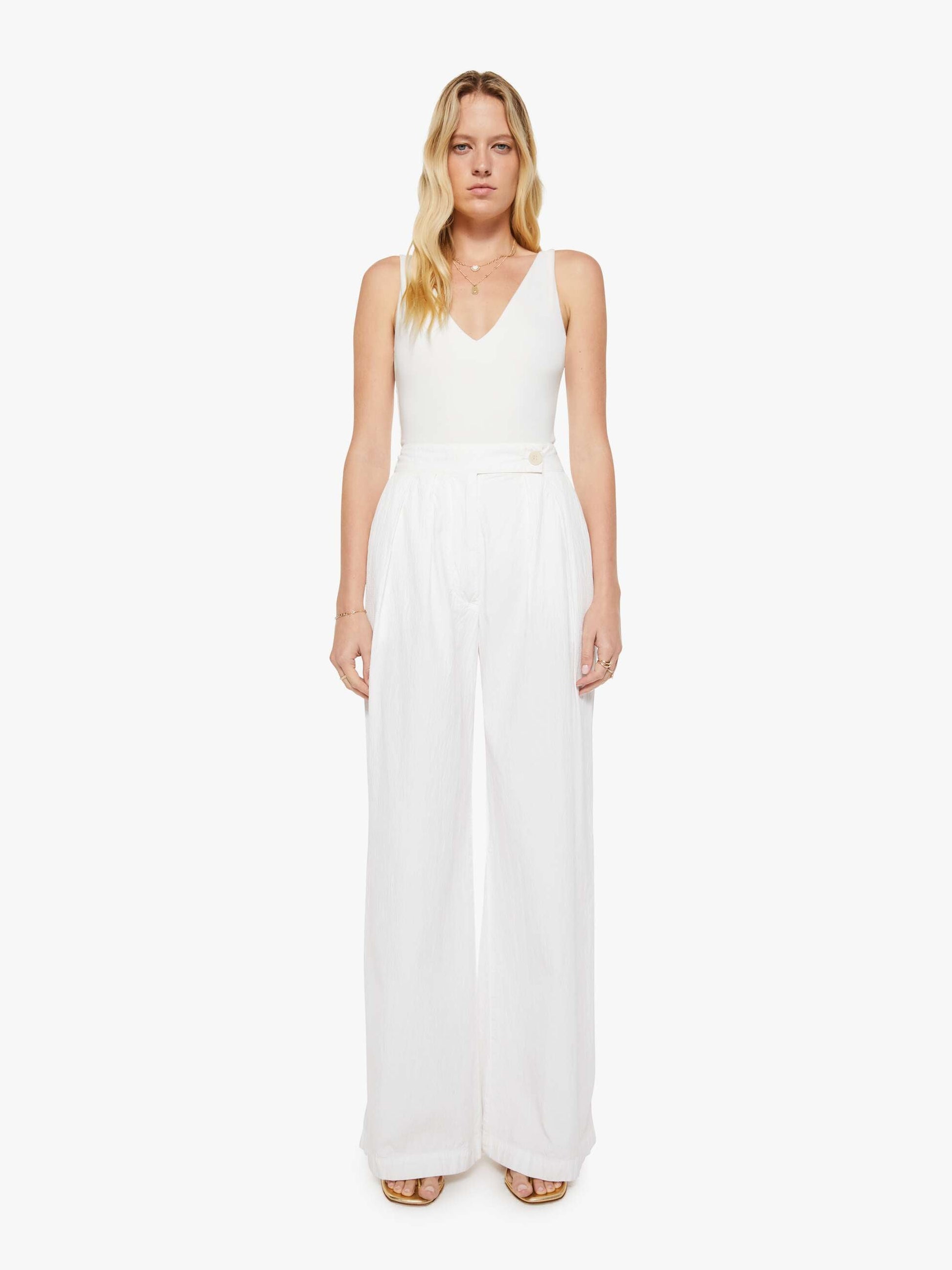 Mother Denim SABLYN Brooke B Trouser WHITE