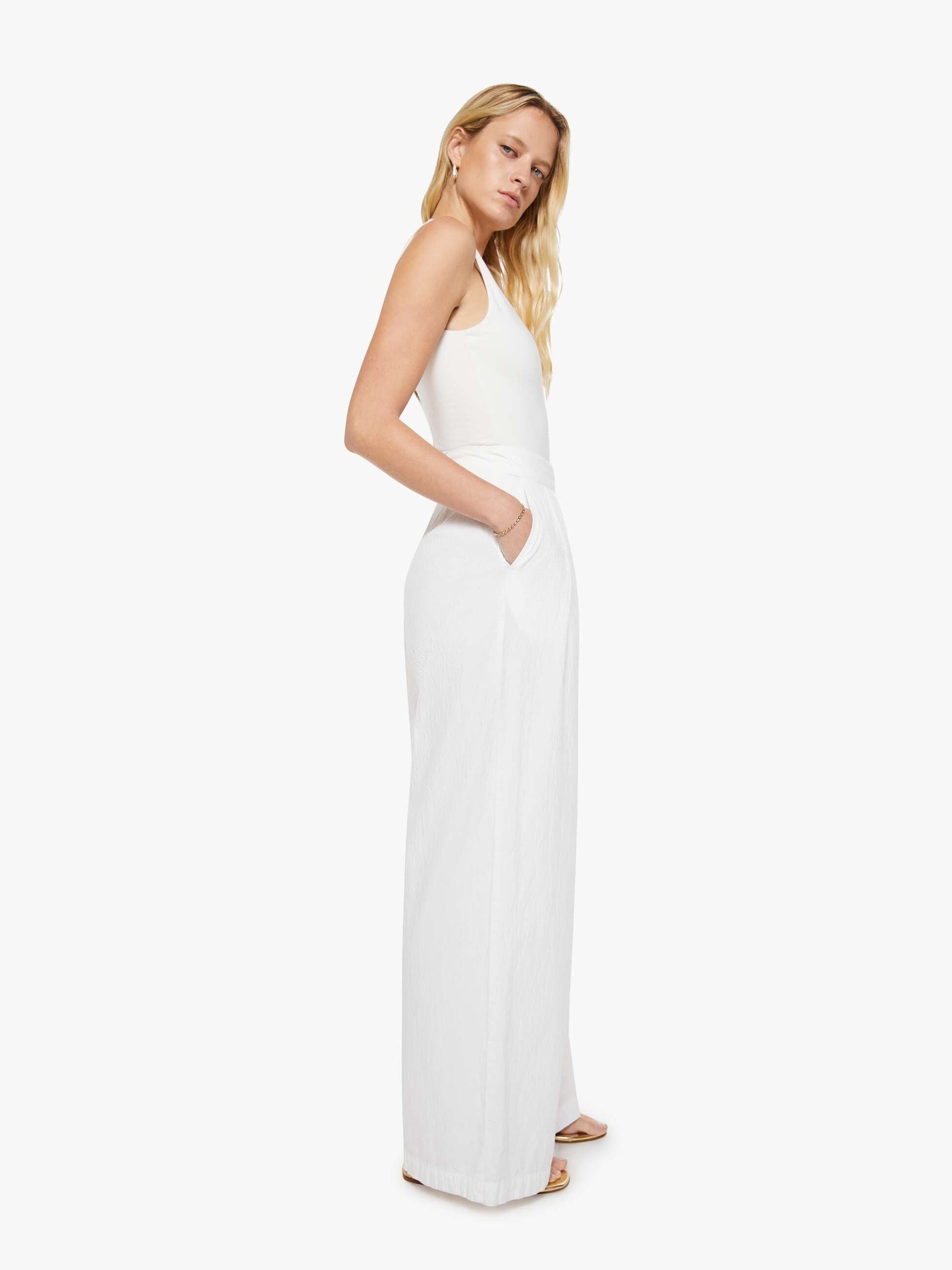 Mother Denim SABLYN Brooke B Trouser WHITE