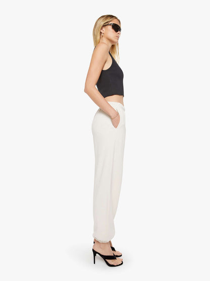 Mother Denim Eterne Boyfriend Pocket Sweatpant White (Natural)