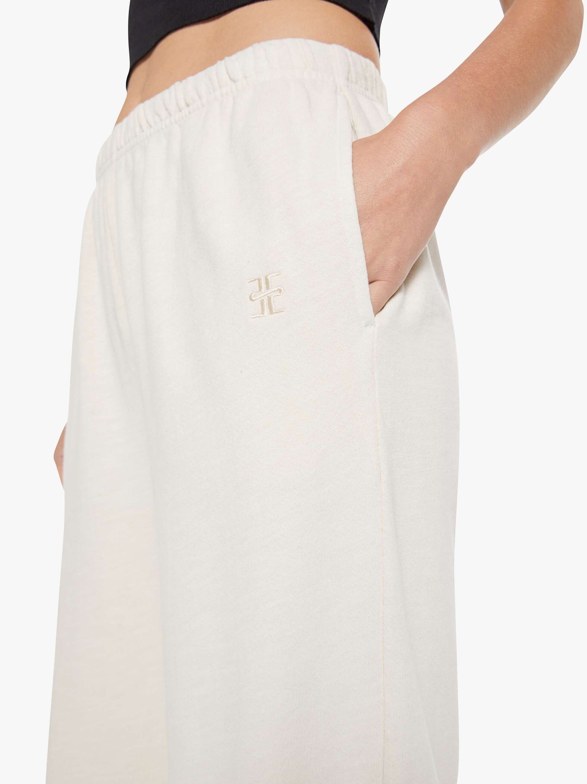 Mother Denim Eterne Boyfriend Pocket Sweatpant White (Natural)