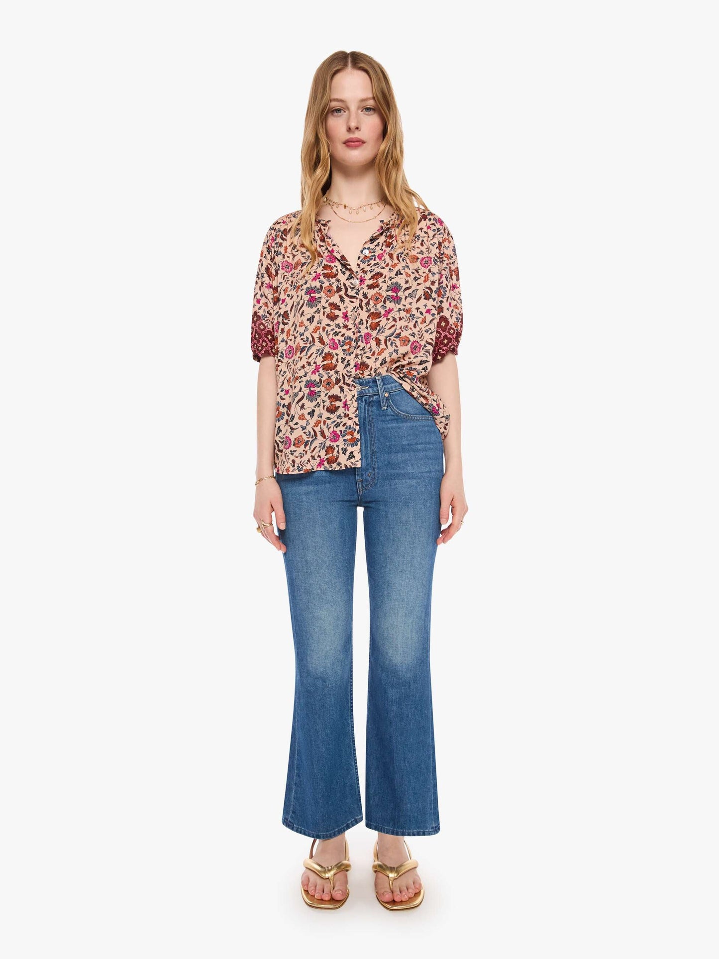 Mother Denim Natalie Martin Violet Top WILDFLOWER SPICE