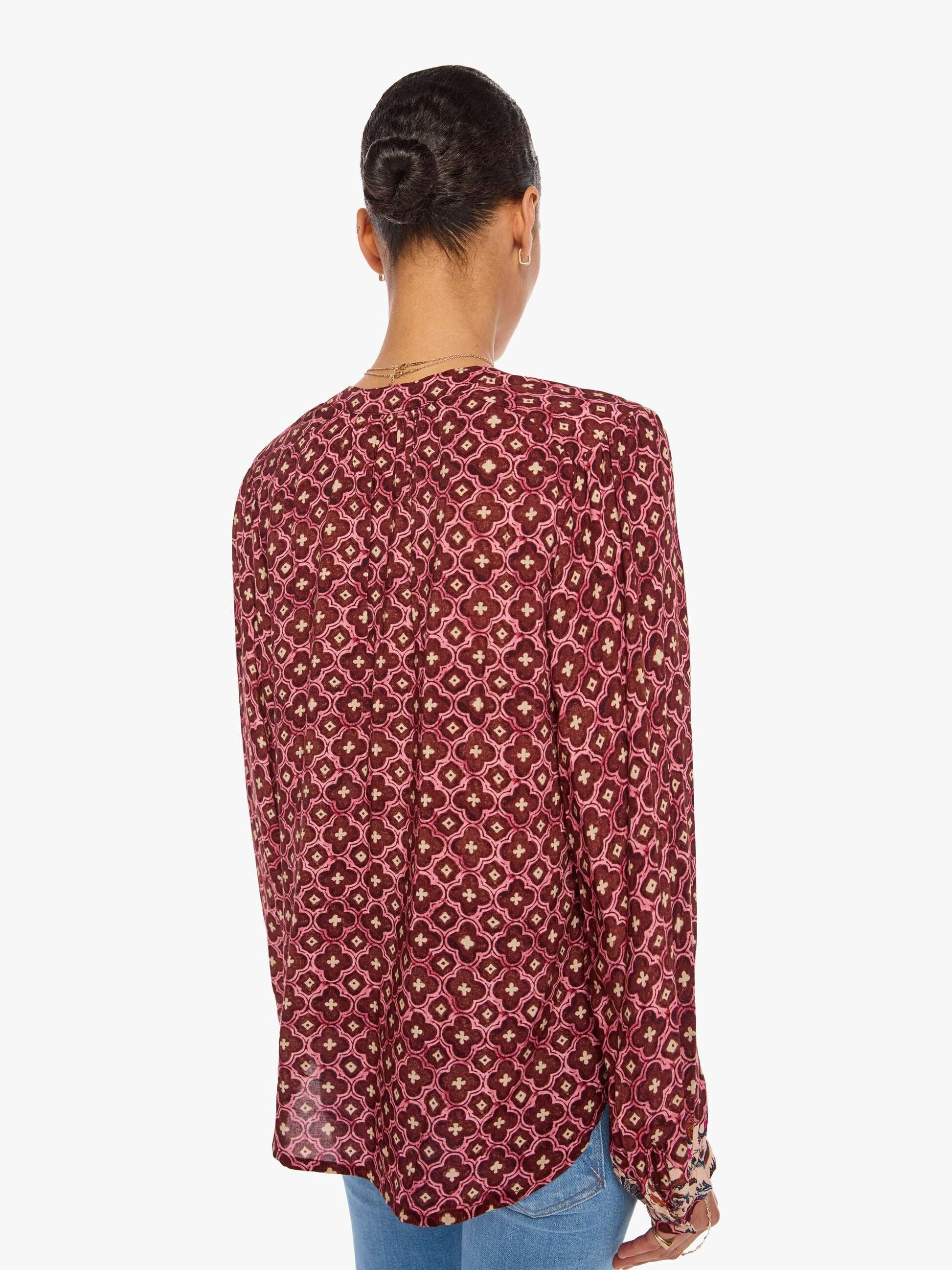 Mother Denim Natalie Martin Tolan Shirt MOSAIC SPICE